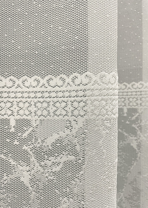 Тюль жакард, колекція "Greta" колір кремовий 1433т Київ - фото 6