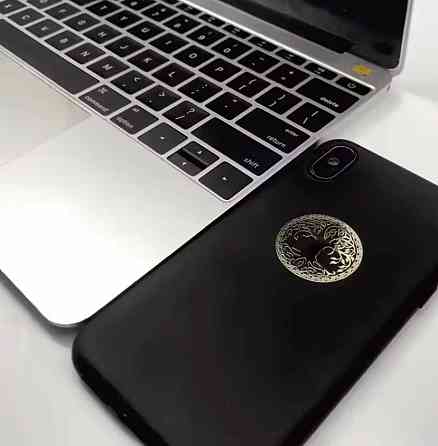 Металева наліпка “Дерево життя” – золота наклейка для телефону та ноутбука Київ