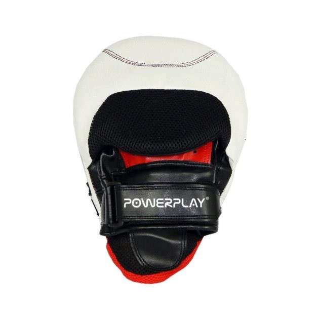 Лапы боксерские PowerPlay 3042 черно-белые PU [пара] Киев - изображение 3