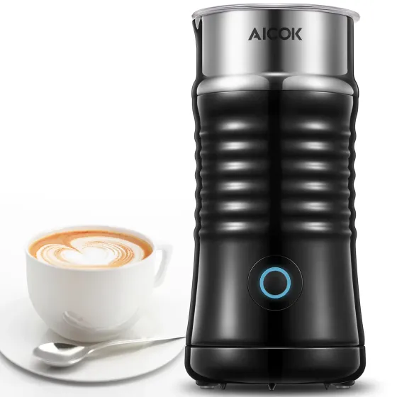Спінювач молока Aicok 240 мл, міксер-пінозбивач, капучинатор з антипригарним покриттям, підігрів і х Київ