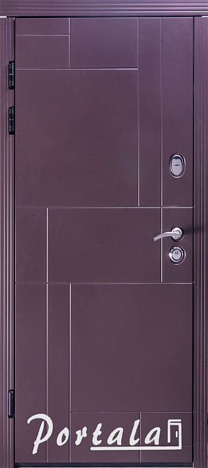 Двері вуличні, МДФ-фарбування по RAL,серія ТРІО, модель Неаполь-2 Київ - фото 1