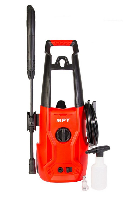 MPT Мийка високого тиску MPT 110 Bar 1400 Вт 5.5-6.5 л/хв мідна обмотка пінна насадка Коломия - фото 1