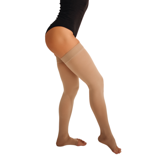 Компресійні панчохи Vitamed Light 280 DEN 2330 (бежеві), відкритий носок Дніпро