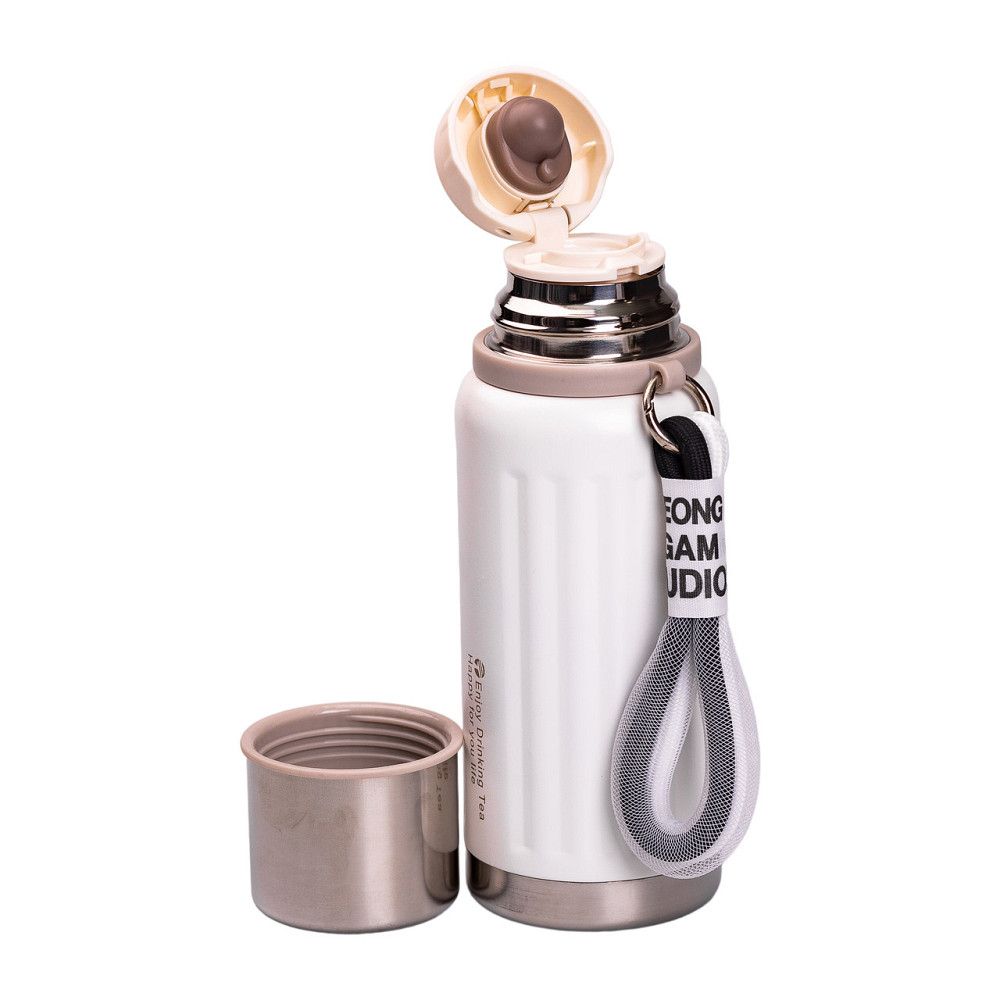 Термос Enjoy з нержавіючої сталі 600 мл білий HP-14-9W Коломия - фото 4