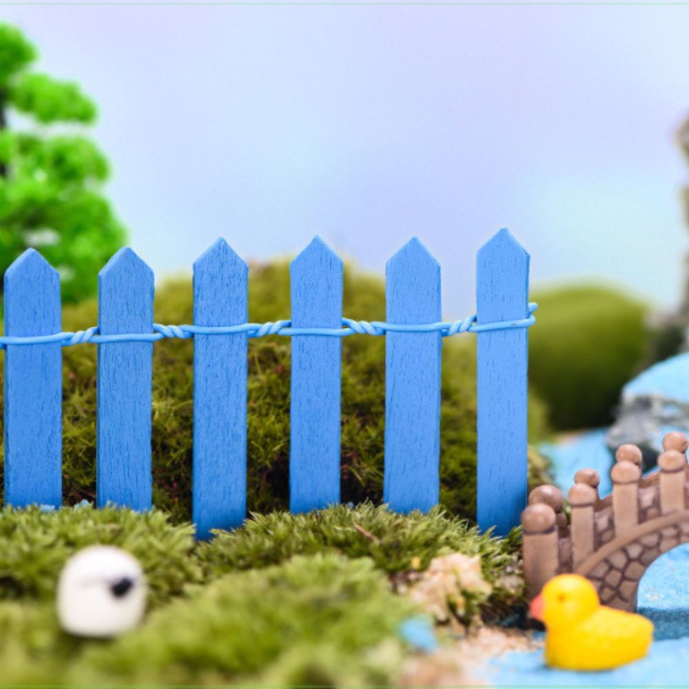 Заборчик большой для мини-сада и декора 90 х 6 см Синий Одесса - изображение 5
