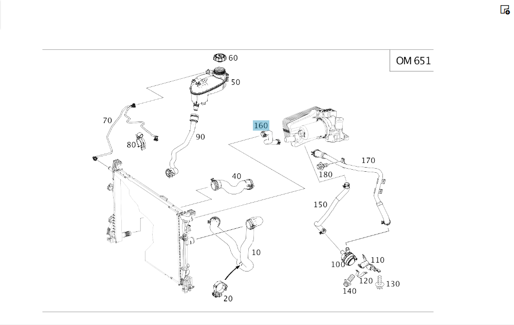 Mercedes-Benz  A2465010258 Патрубок ОЖ від теплообмінника АКПП на основний радіатор CLA Shooting Brake X117 CLA C117 GLA X156 A-class W176 Одесса - изображение 3