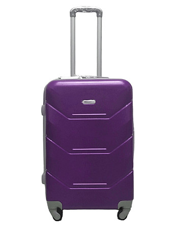 Чемодан пластиковый MILANO BAG 147 средний 65 см фиолетовый Киев - изображение 1