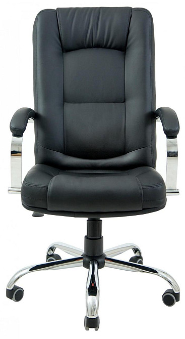 Офисное Кресло Руководителя Richman Alberto Кожа Lux Хром М1 Tilt Черный Днепр - изображение 2
