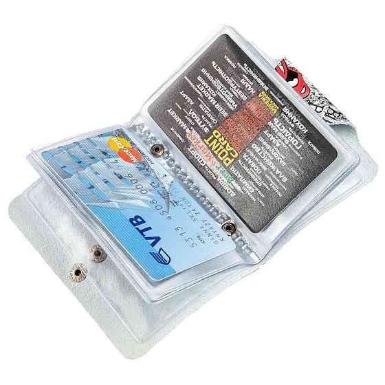 Визитница вертикальная кожаная Love from punks Shvigel 19079 Белая Киев