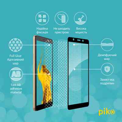 Стекло защитное Piko Full Glue Tecno POP 3 (BB2) (1283126503191) Винница