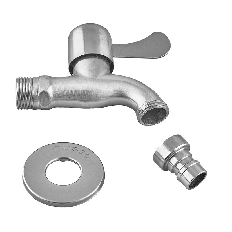 Кран для холодної води Zerix BIB-002 1/2 (нерж. сталь) (ZX1490) Киев - изображение 2