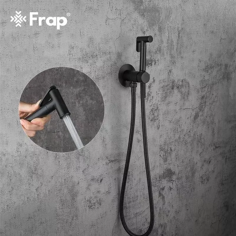 Гігієнічний душ прихованого підключення Frap F7505-6 чорний Київ - фото 3