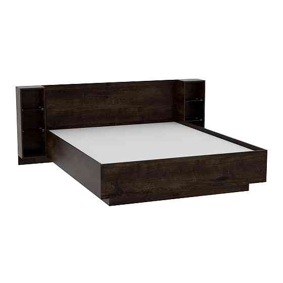 Кровать Кристалл №1 двуспальная, Дуб Конкордия, 2035х2176х850 Львов