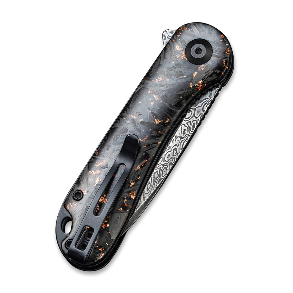 Ніж складаний кишеньковий Civivi Elementum, (7.5 см) Damascus / Carbon Fiber чорний Киев - изображение 6