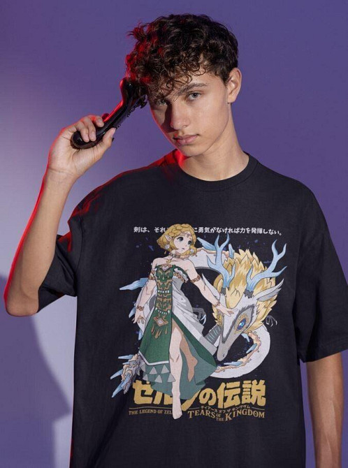 Футболка аниме Легенд Зелда Линк То оверсайз (S/M/L) Черний AnimeJ0975 Днепр - изображение 2