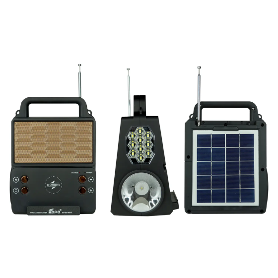 Сонячна зарядна система Solar FP-05WSL + 2 ліхтаря + радіо + Bluetooth + бездротова зарядка Вінниця