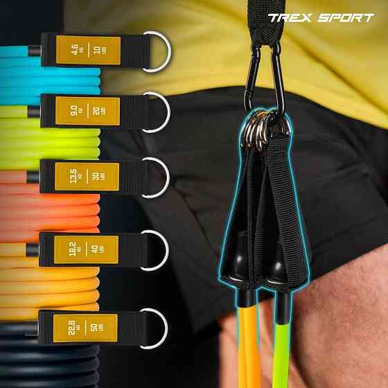 Набор резинок с эспандерами Trex Sport TX-050TSV черный Киев