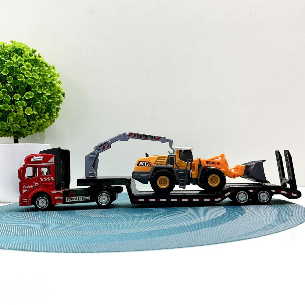 Трейлер із будівельною технікою інерція довжина 32см Вид 2 (2212-10MO) Чернігів - фото 9