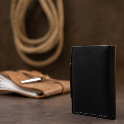 Портмоне Grande Pelle Шкіряне Синє (11511) Вінниця - фото 3