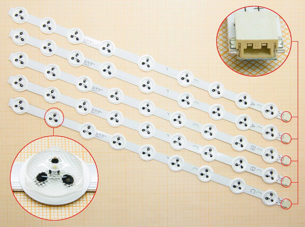 Комплект LED-планок для телевізорів LG 39–40" (5 шт) Київ - фото 6