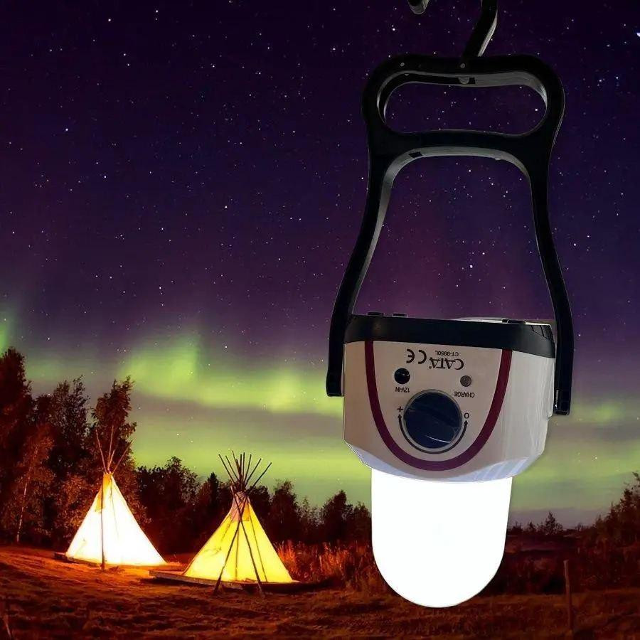 Багатофункціональний кемпінговий ліхтар із зручною ручкою Cata CT-9950 з акумулятором та зарядкою від мережі 220В Кам'янець-Подільський - фото 4