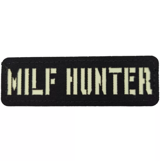 Патч / шеврон що світиться Milf Hunter Laser Cut чорний Запоріжжя