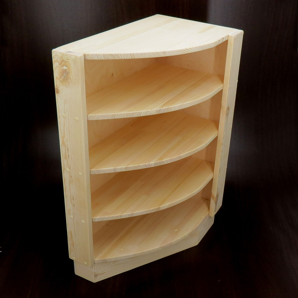 Угловая настенная полка 