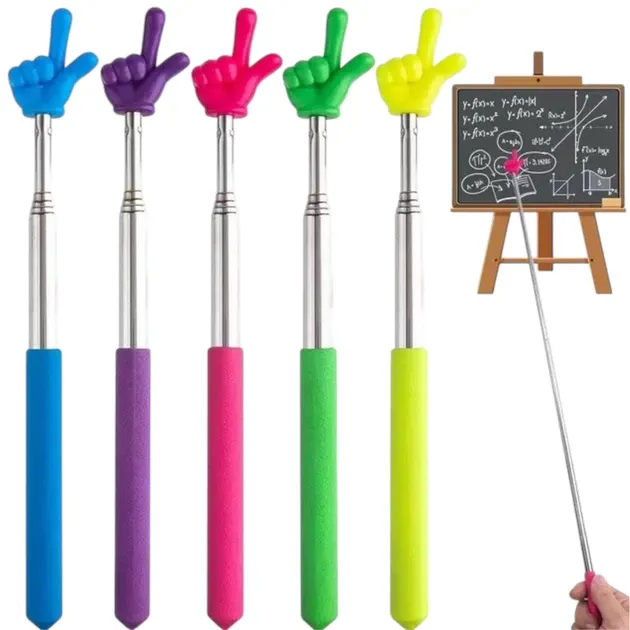 Телескопическая указка Палец 21–69 см складная указка для учителей, тренеров и игр с детьми Одесса - изображение 4