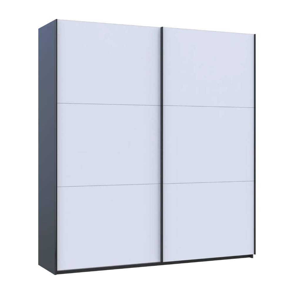Шафа купе Doros G-Caiser Антрацит/Білий 2 ДСП / 3 частини 220х60х240 (42005416) (DRS-012249) Львів - фото 2