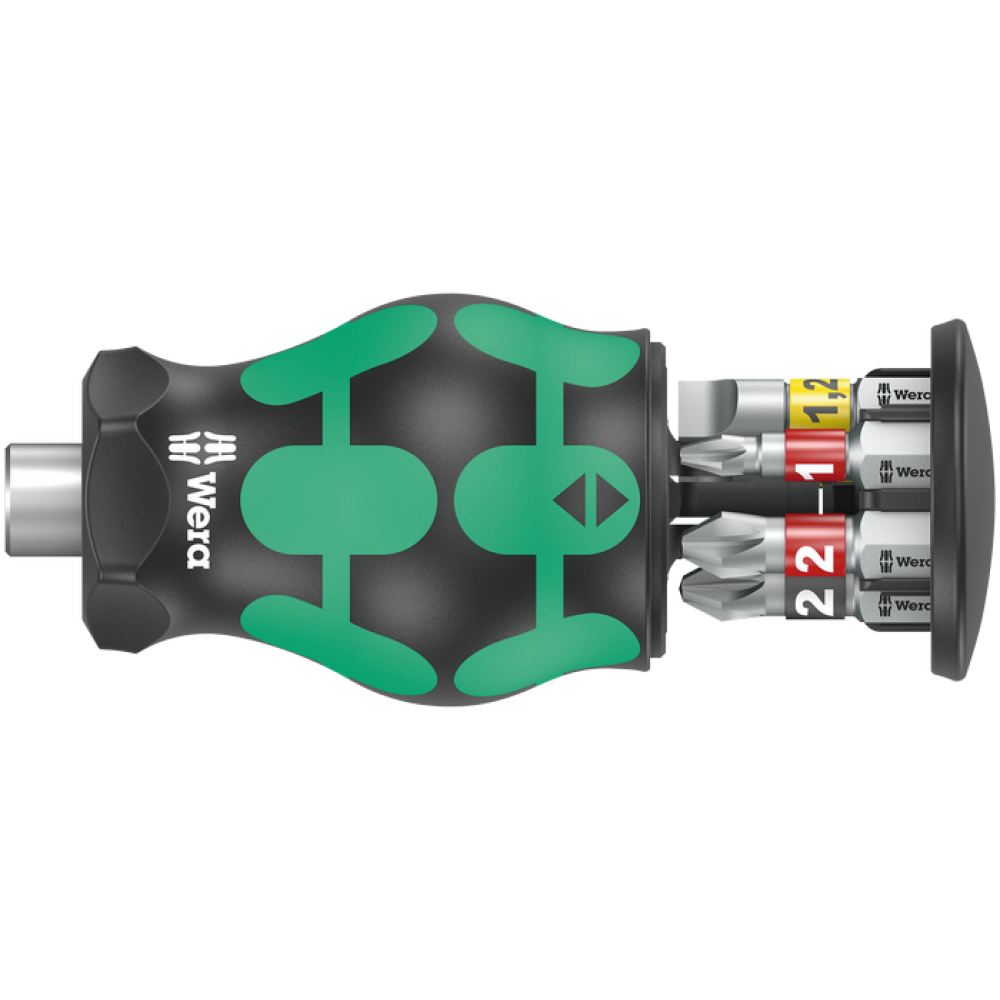 Викрутка Wera з магнітним тримачем 1/4'' магазин з бітами в ручці PH/PZ/SL 05008874001 Одеса - фото 2