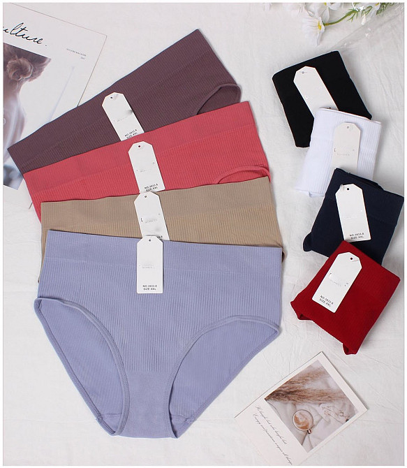 Трусики жіночі рубчик Білий 2XL Харків - фото 1