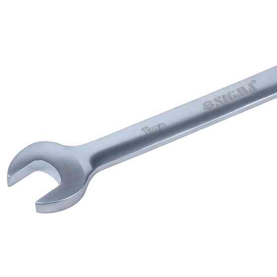 Ключи рожково-накидные с трещоткой 11шт (8-17, 19мм) CrV SIGMA (6010531) Ровно