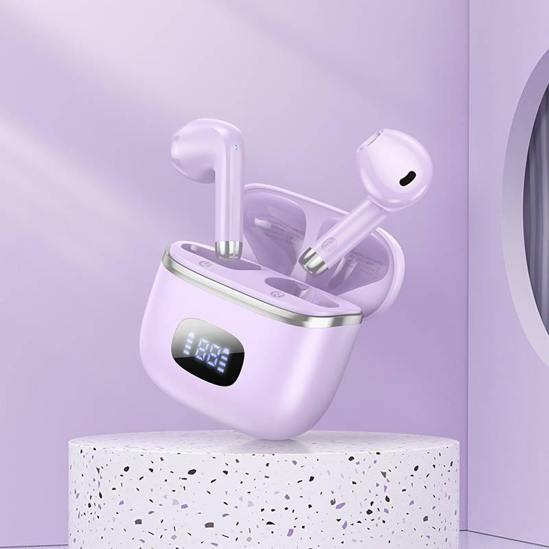 Наушники беспроводные с микрофоном HOCO EQ1 Music guide гарнитура, цвет фиолетовый 6931474798510 Одесса - изображение 3