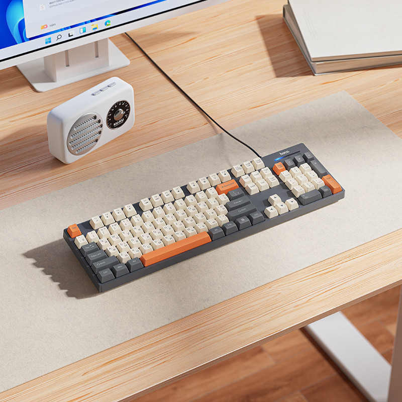 Клавиатура HOCO GM61 Murphy 3-color wired keyboard(Ukrainian version) star gray Одесса - изображение 8