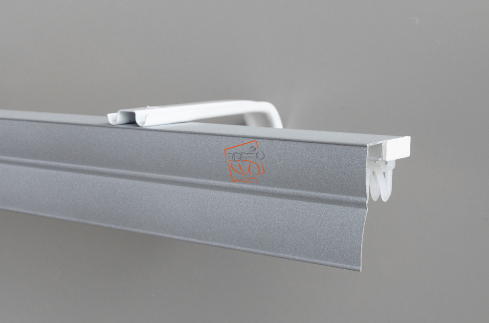 Алюмінієвий карниз БР-05 сірий металік 2.5 Бровари - фото 1