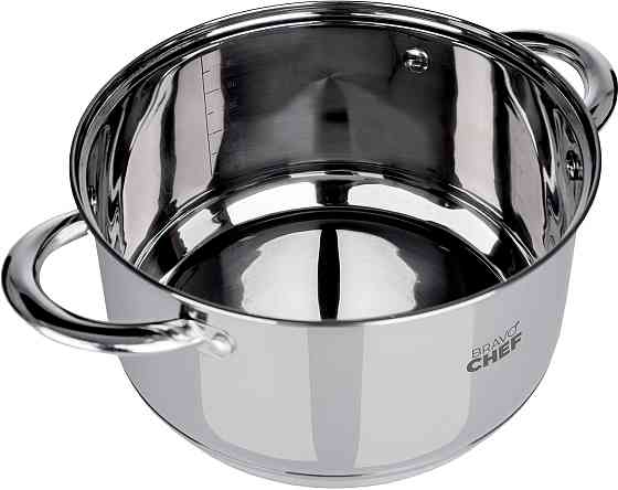 Кастрюля Bravo Chef 20 см (3.6 л) с крышкой (6720869) Киев
