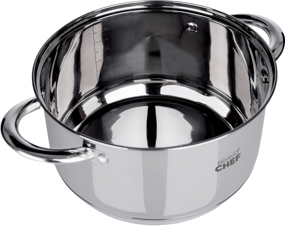 Кастрюля Bravo Chef 20 см (3.6 л) с крышкой (6720869) Киев - изображение 3