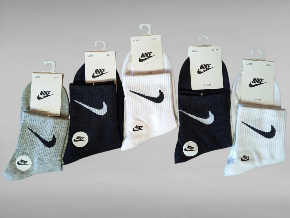 Жіночі спортивні шкарпетки (5 штук) Nike W5. Розмір 36-41 Київ - фото 3