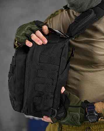 Сумка через плечо тактическая SILVER KNIGHT black РГ5516 Киев