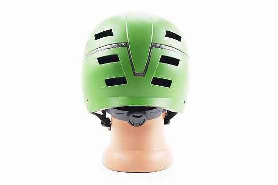 Шолом велосипедний підлітковий BMX L (58-61см), 16 вер. отворів, зелений матовий Київ