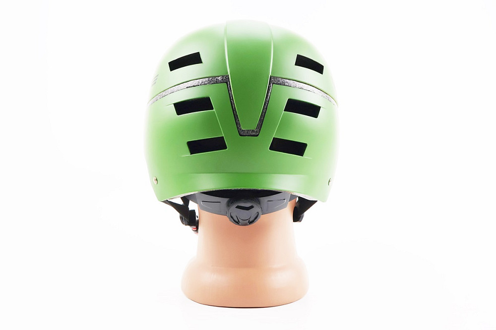 Шолом велосипедний підлітковий BMX L (58-61см), 16 вер. отворів, зелений матовий Київ - фото 2