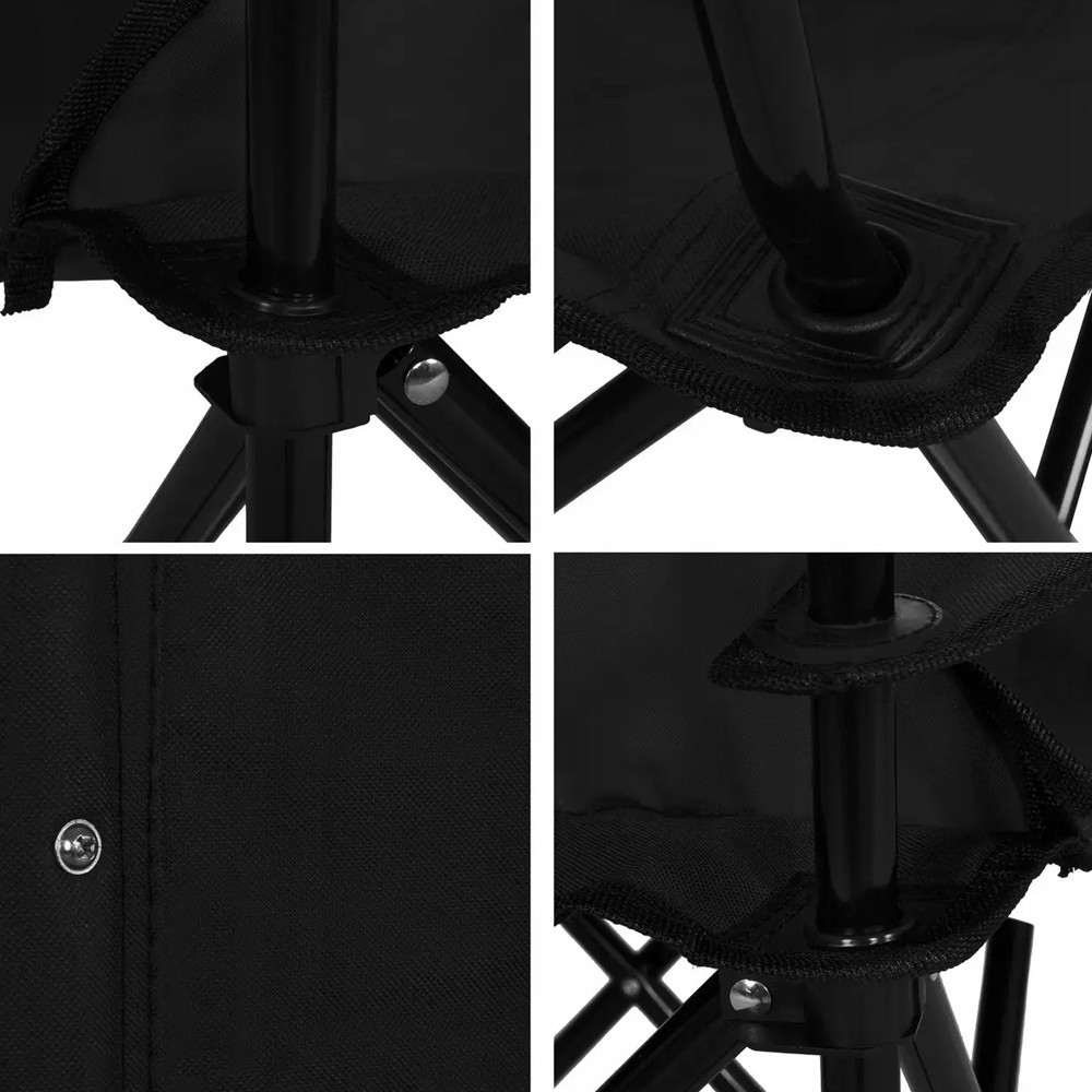 Складное кресло до 100 кг с чехлом,Черное SBR Киев - изображение 5