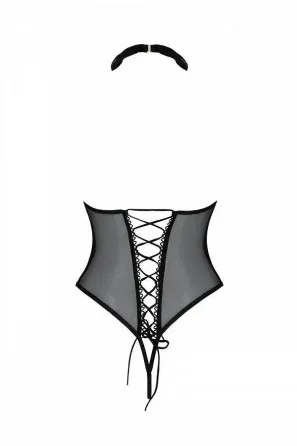 Боді TRISHA BODY black L/XL - Passion Львов