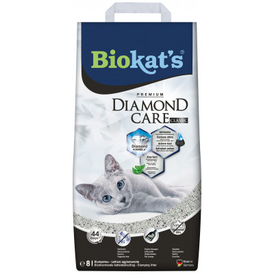 Наповнювач для туалету Biokat's DIAMOND CARE CLASSIC 8 л (4002064613253) Вінниця - фото 1