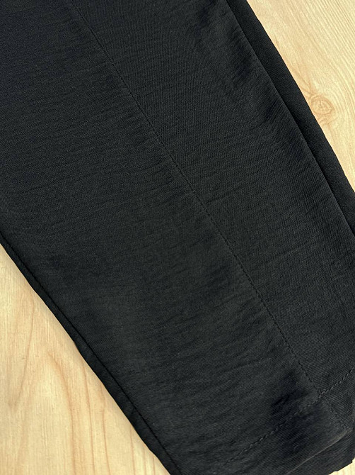 Брюки женские 0716 MOM шелковые с карманами черные, черный, L Киев - изображение 14