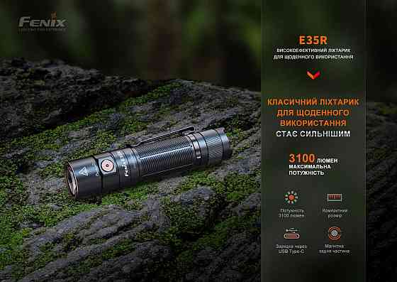 Фонарь ручной Fenix ​​E35R Ровно