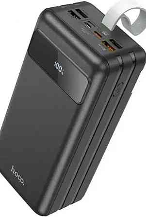 Павербанк с быстрой зарядкой и фонарем HOCO j86B 60000mAh. Киев