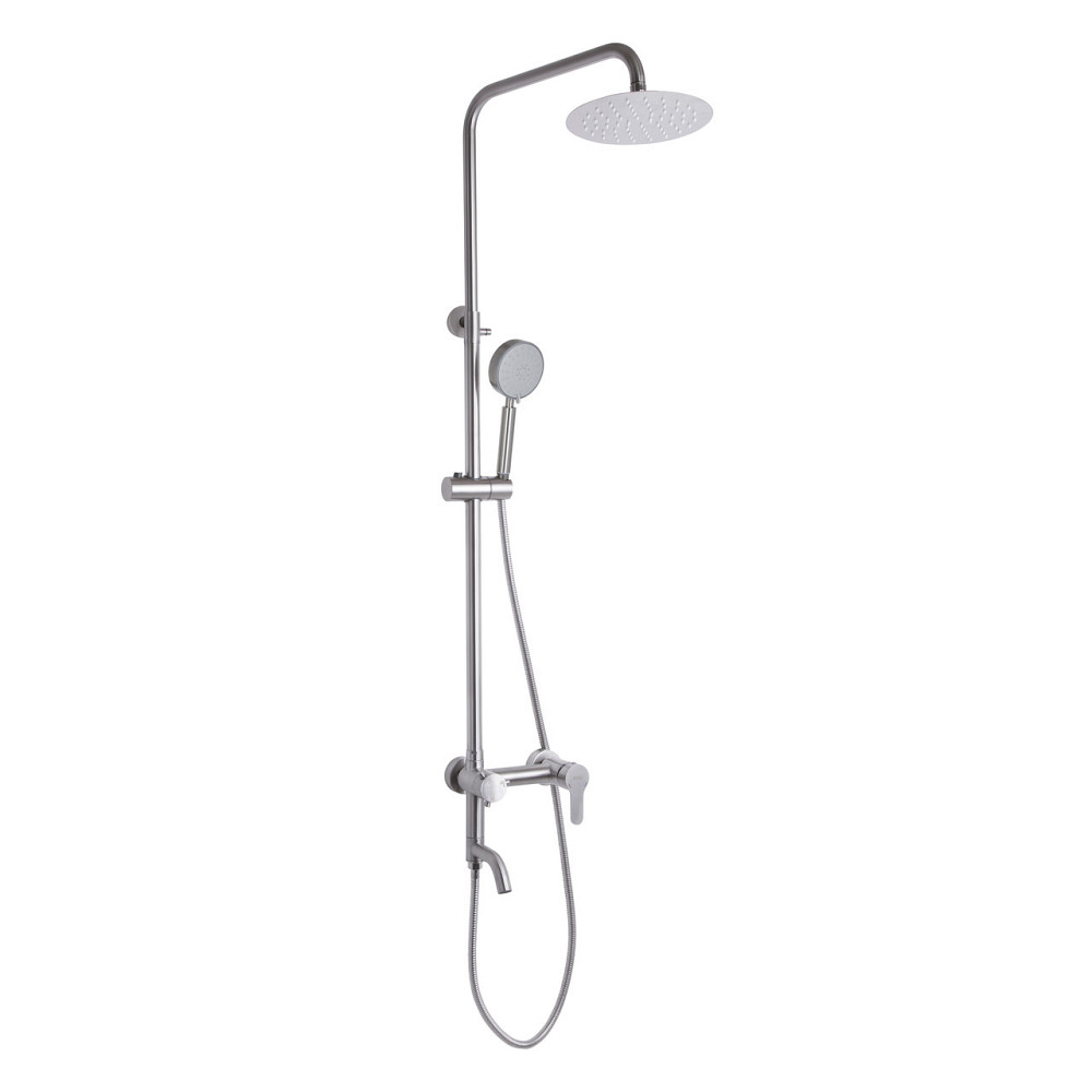 Душевая система универсальная Brinex Pure 1030 на 3 потребителя Nickel BRIPUR1030NKL Киев - изображение 11