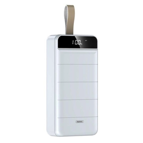 Универсальная мобильная батарея Remax RPP-184 40000mAh с фонарем (Белый) Винница