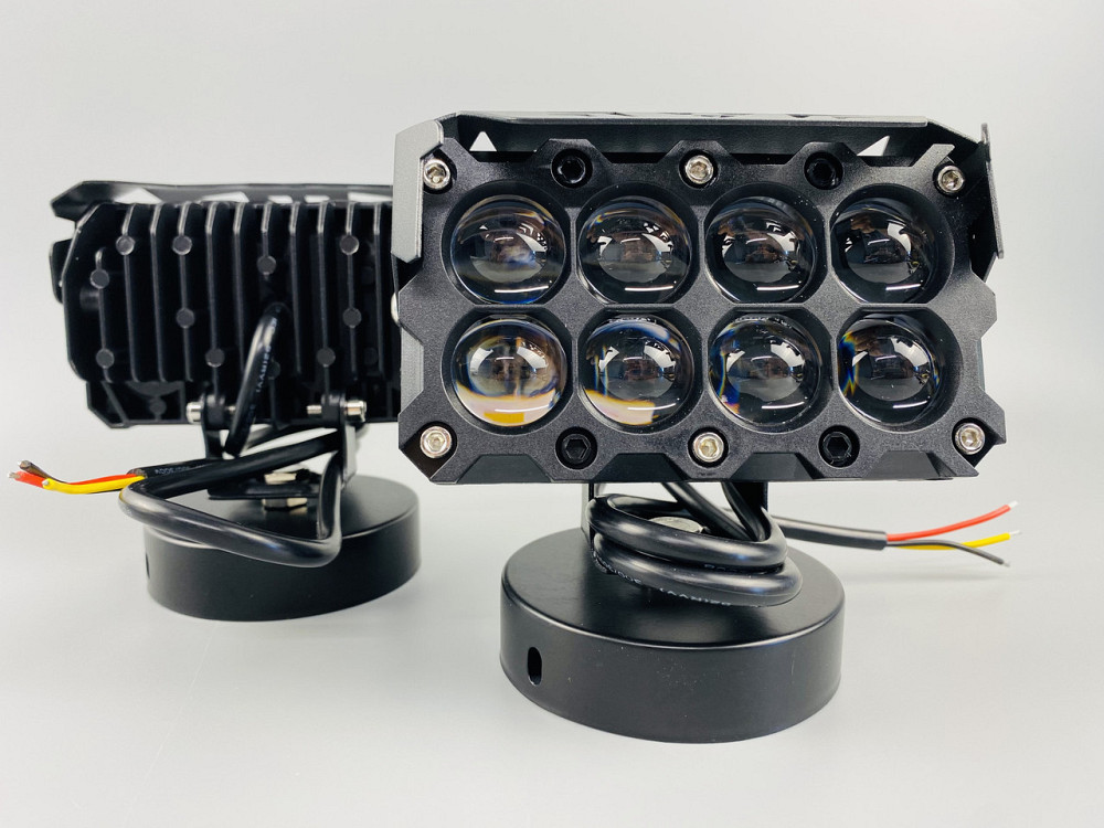 Фара LED 47W комплект, біле та жовте світло, 8 лінз Мукачево - фото 9